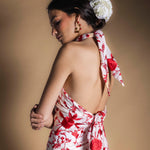 Top Vera Blanco Flores Rojas TOP02-The Nook Store