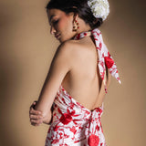 Top Vera Blanco Flores Rojas TOP02-The Nook Store