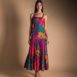 Vestido Tula Paisley Verde Azulado Vest64