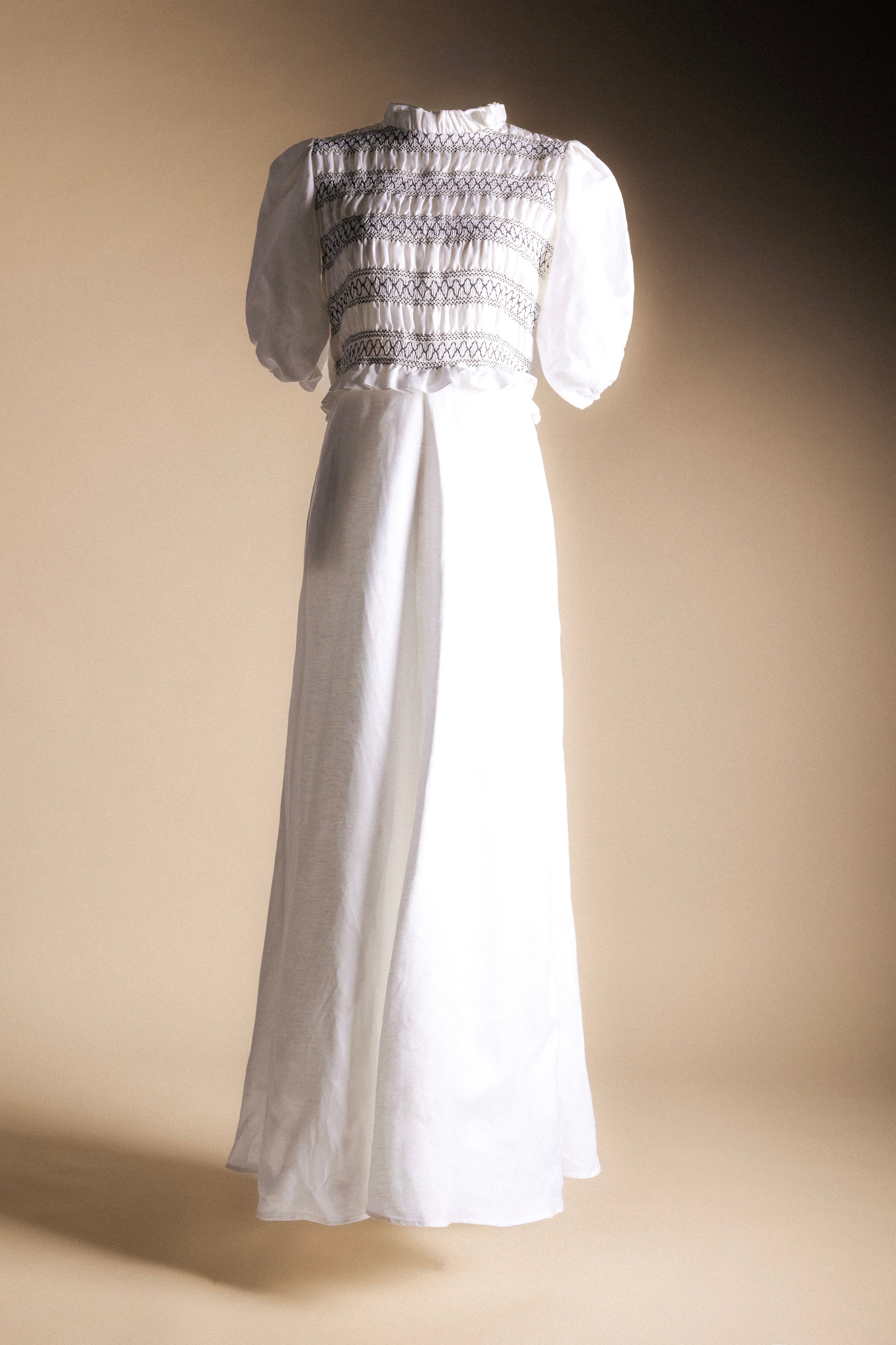 Vestido Lucia White and Black Vest29-The Nook Store