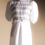 Vestido Lucia White and Black Vest29-The Nook Store