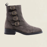Boston Boots Suede Magnetic Closure