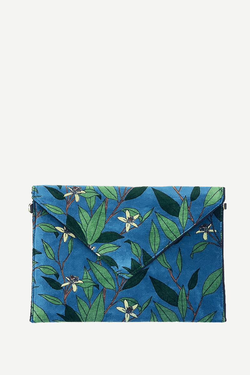 azul hojas