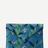 azul hojas