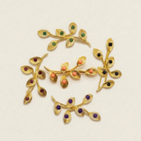 BR39 stone branch brooch