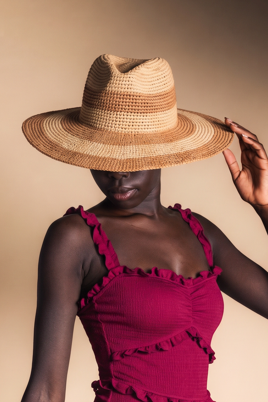 Sombrero Saloma Bicolor Natural-The Nook Store