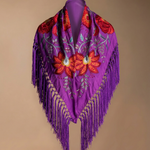 Manton Camila Morado Flor Roja M547-The Nook Store