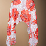 Capa Chloe Cruda Flor Grande Roja CAP09-The Nook Store