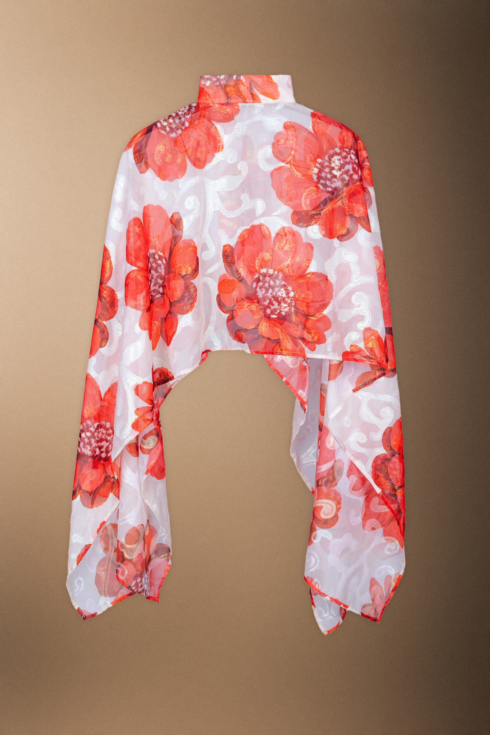 Capa Chloe Cruda Flor Grande Roja CAP09-The Nook Store