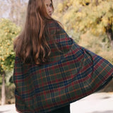 Chaleco con Capa Carlota Cuadros Verde y Burdeos CAP05