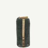 funda de gafas terciopelo gris