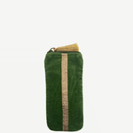 funda de gafas terciopelo verde 1