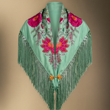 Mantón Camila Verde Jabonoso M349