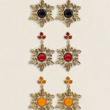 Pendientes Corona Flores PEN209-The Nook Store