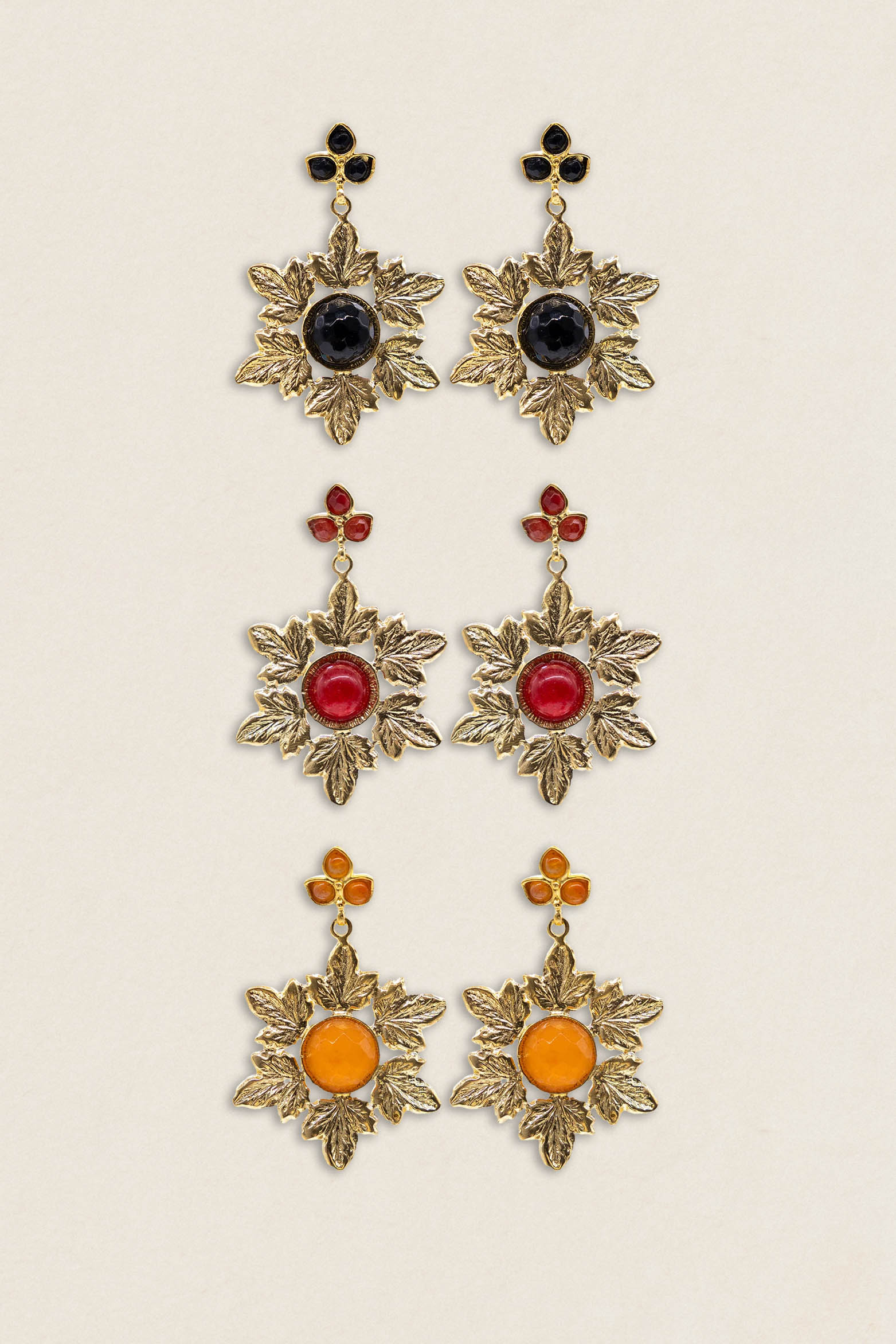 Pendientes Corona Flores PEN209-The Nook Store