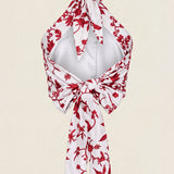 Top Vera Blanco Flores Rojas TOP02-The Nook Store