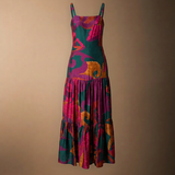 Vestido Tula Paisley Verde Azulado Vest64