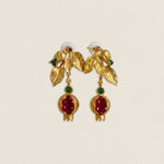 Pendientes Granada Rama Hojas PEN192-The Nook Store