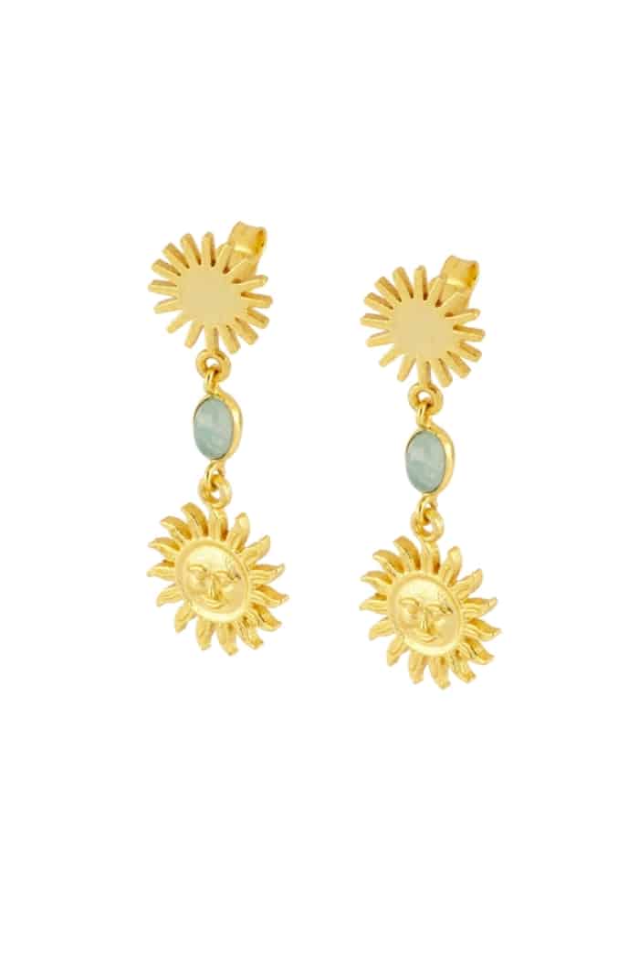 Pendientes Dos Soles Amazonita PEN110