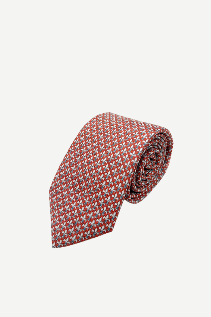Corbata Flor de Lis Rojo