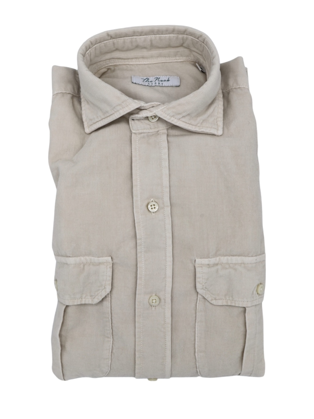 Camisa Micropana 4 bolsillos Crudo