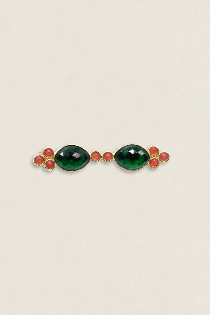 Broche BR13 lile green And orange