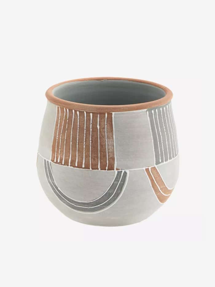 Jarrón Terracota Gris