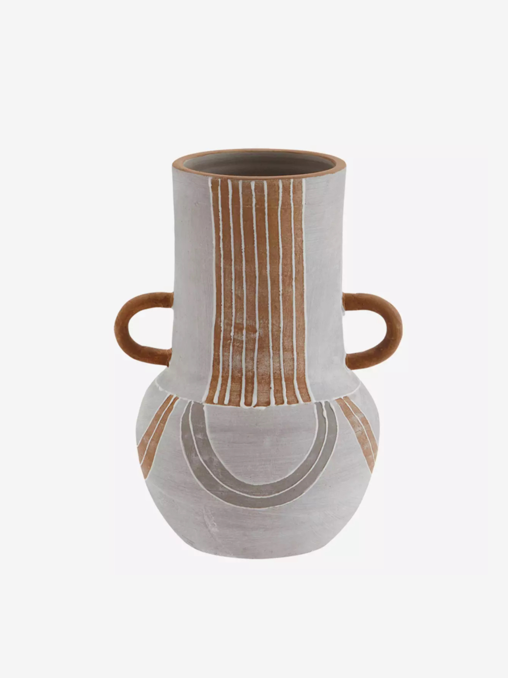 Jarrón Alto Terracota Gris