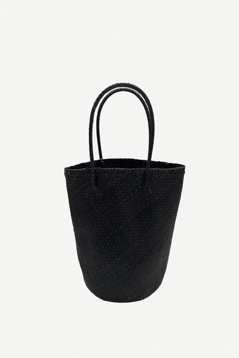 Bolso/Cesta Mediana Marron Oscuro BL2