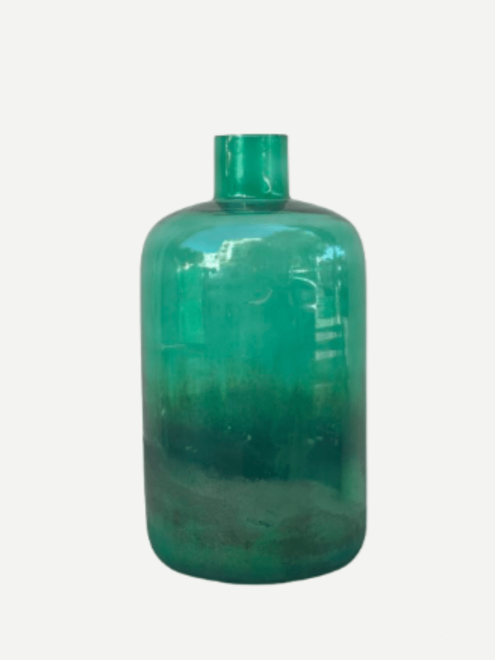 Jarrón Cristal green