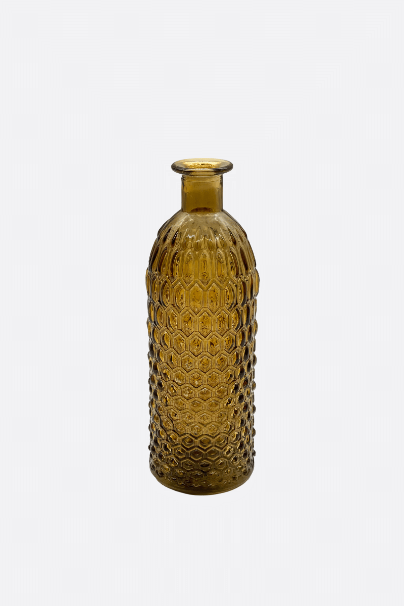 Botella Jarrón cristal Ámbar