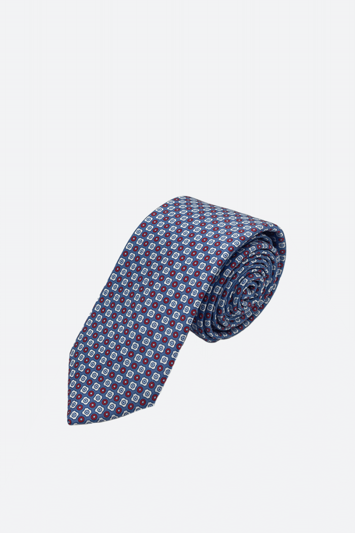 Corbata Geometría Azul