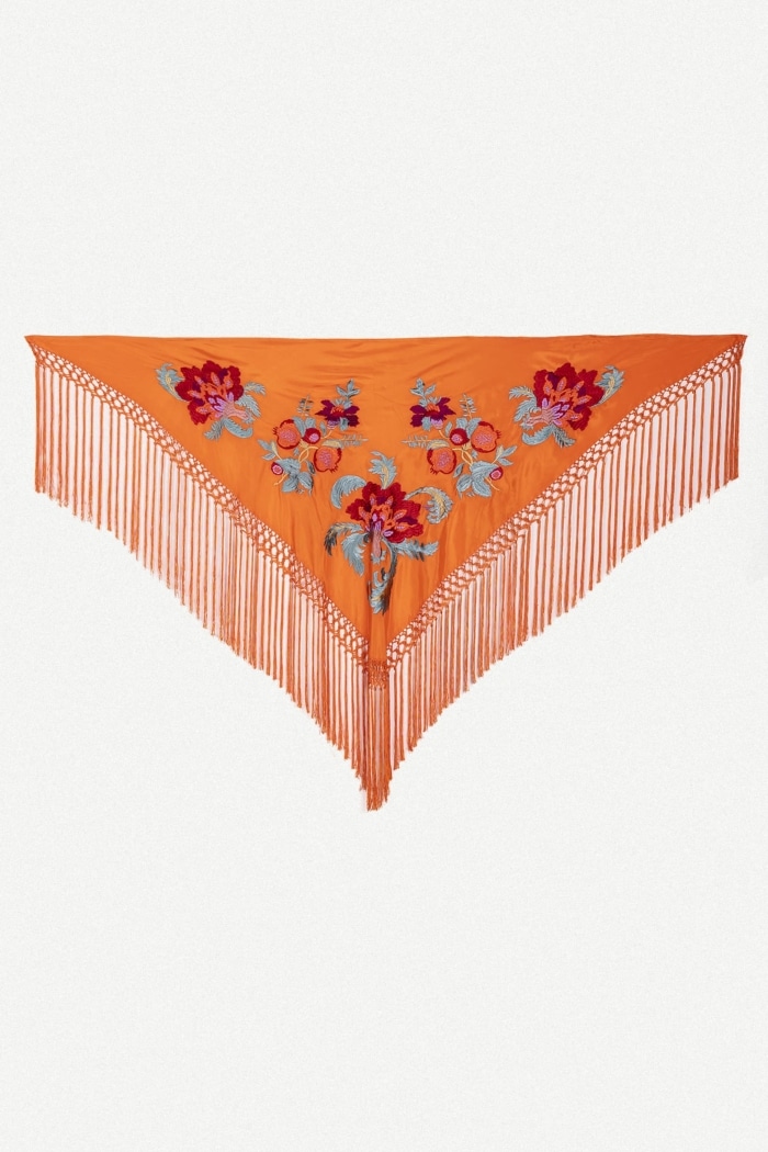 Manton Teresa Flores Rojas - Naranja M259