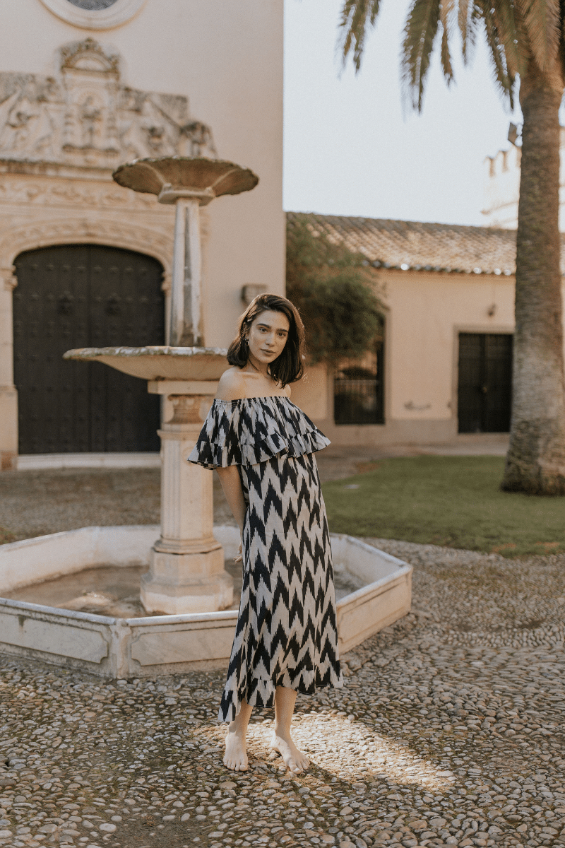 Vestido Papúa Black And Grey
