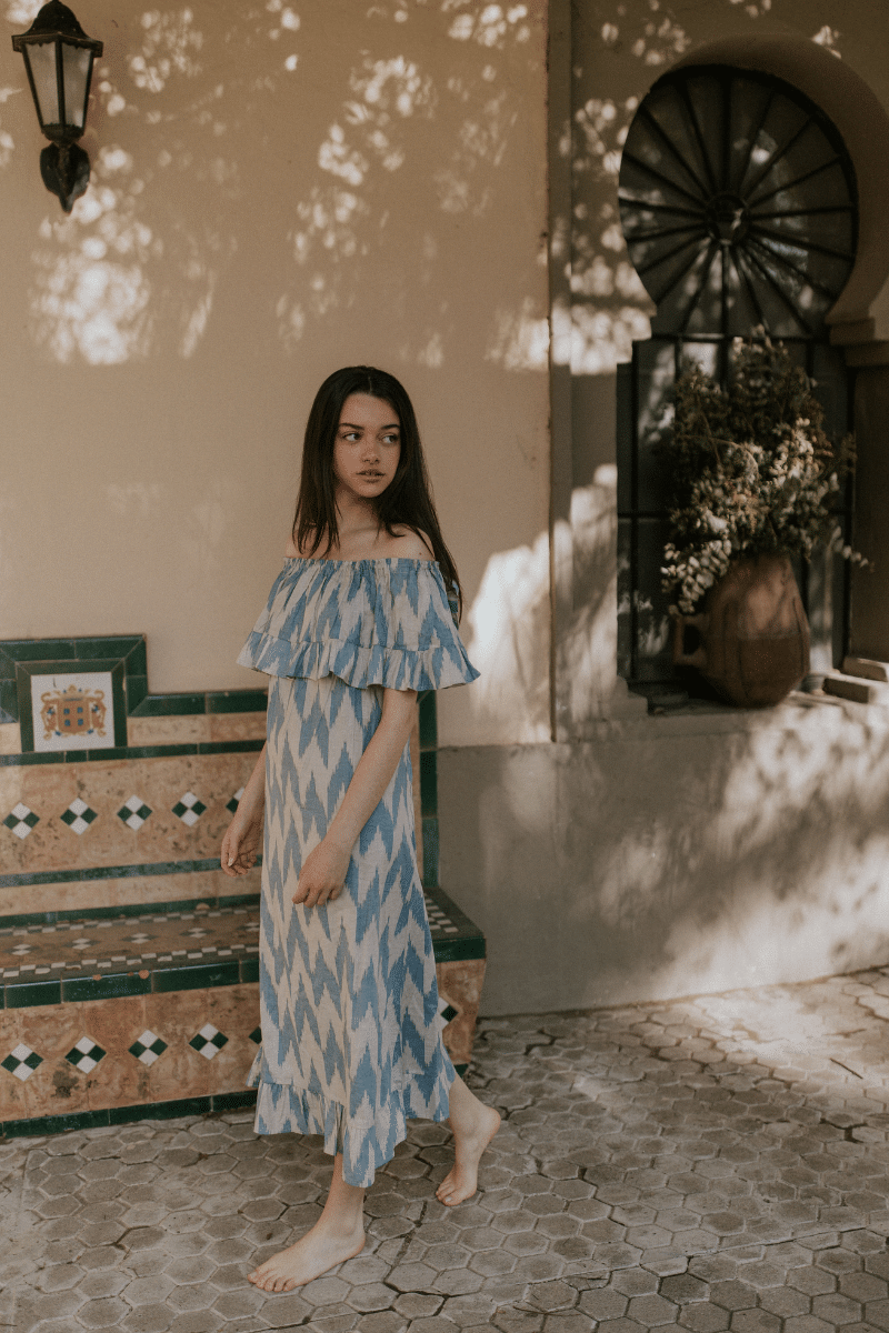 Vestido Papúa Blue And Grey