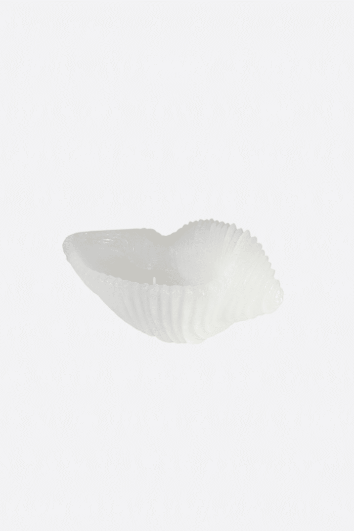 Vela caracola pequeña blanca