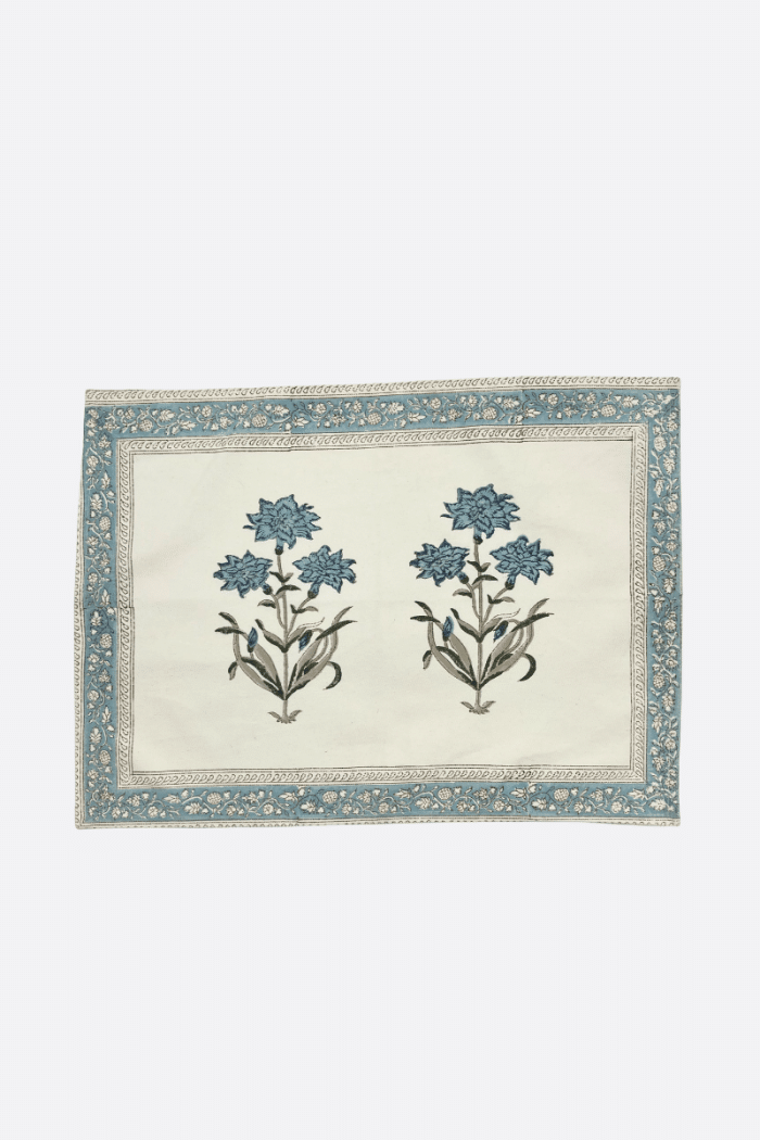 Salvamantel Flor Azul