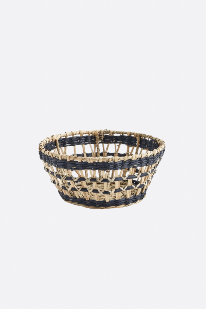 Cesta Seagrass Natural/Negra