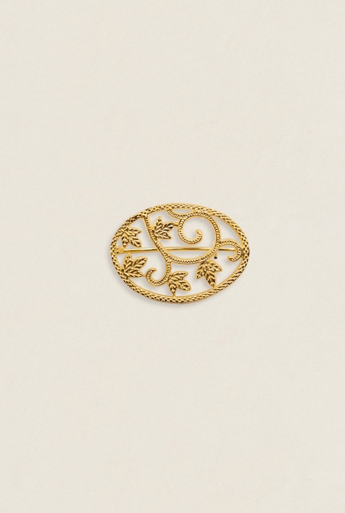 Broche BR24 Hoja de Vid