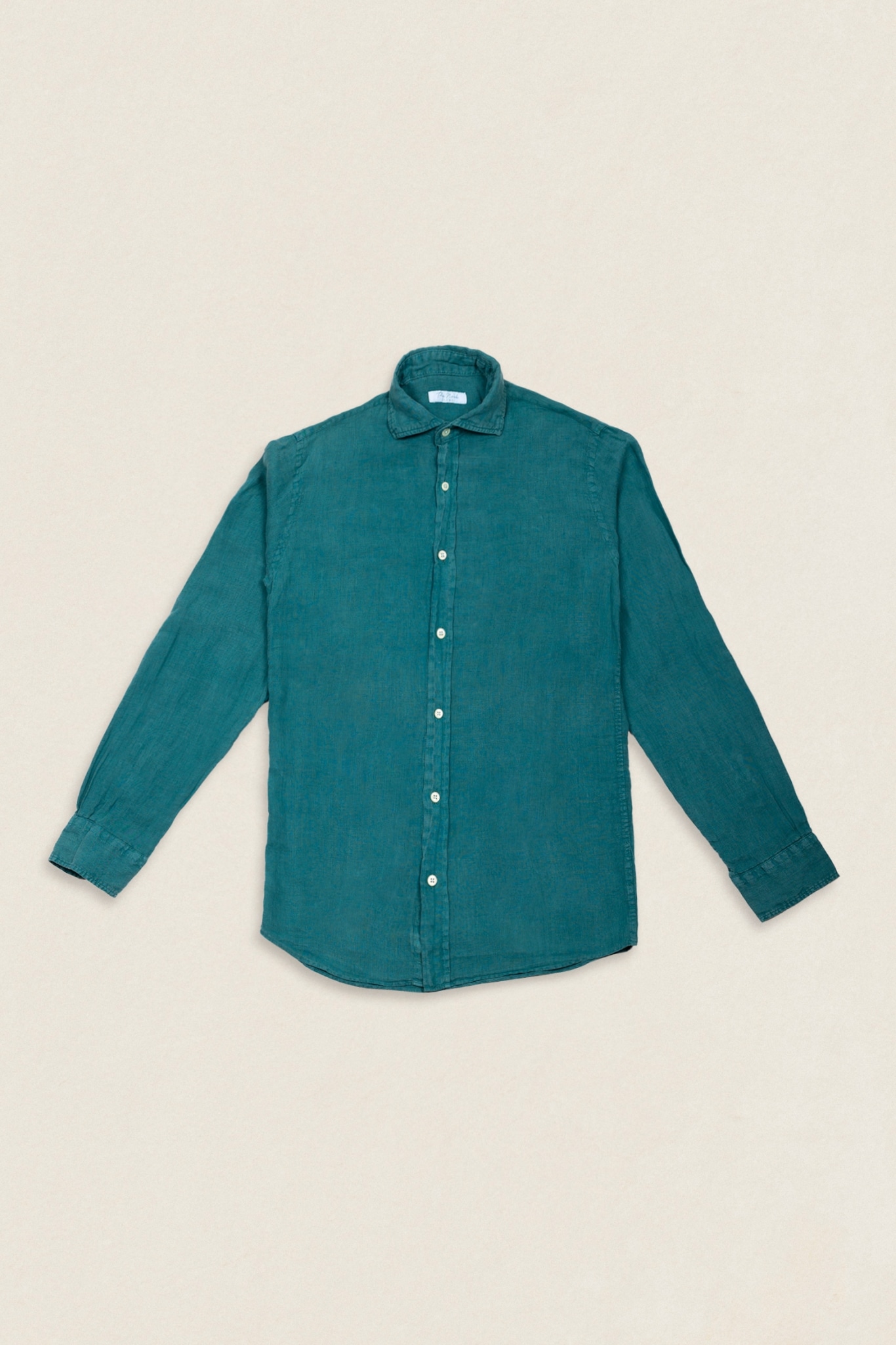 Camisa Lino verde oliva