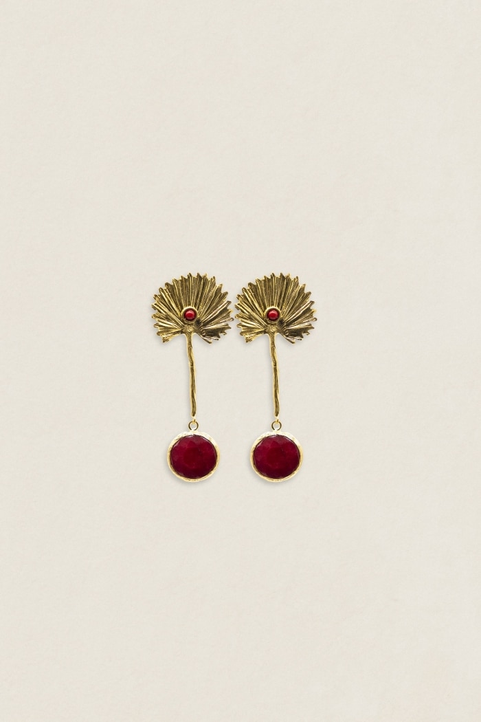 Pendientes Dalia PEN122 - granate
